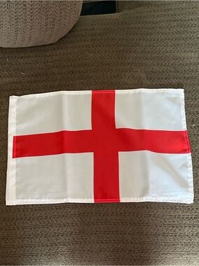 England St George Cross Car Window Flag White Red Vehicle Banner